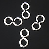 Messing Quicklink, Nummer 8, plattiert, keine, 9x4.5mm, Bohrung:ca. 3mm, 5000PCs/Tasche, verkauft von Tasche