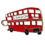 Vehicle Shaped Zinc Alloy Pendants, with enamel, enamel, cadmium free Approx 3.5mm 