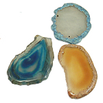 Pendentif Agate mixte, 35-76mm Environ 2mm, Vendu par PC