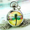 Watch Necklace, Zinc Alloy, Flat Round Approx 32 Inch 