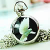 Watch Necklace, Zinc Alloy, Flat Round Approx 32 Inch 