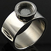 Edelstahl Fingerring Einstellung, originale Farbe, 10mm, verkauft von PC