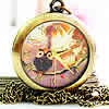 Watch Necklace, Zinc Alloy, Flat Round Approx 31 Inch 