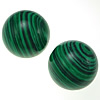 Perles synthétiques de Malachite, Rond, normes différentes pour le choix & aucun trou, Vendu par PC