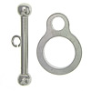 Stainless Steel Toggle Clasp, Round, single-strand, original color Approx 2.2, 4mm 