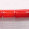 Perles en corail naturel, tube, rouge, grade A pouce, Environ Vendu par kg