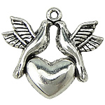 Zinc Alloy Animal Pendants, Bird, plated nickel, lead & cadmium free Approx 2.5mm 