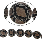 Fancy Printing Shell Beads, Coin & double-sided Approx 1mm Approx 15 Inch 