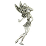 Zinc Alloy Pendant Rhinestone Setting, Fairy nickel, lead & cadmium free Approx 4mm 