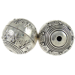 Perles en filigrane en alliage de zinc, Rond, Placage, plus de couleurs à choisir, sans plomb, 22mm Environ 3mm Vendu par sac