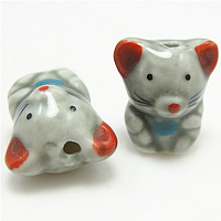 Animal Porcelain Beads, hand drawing 