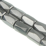 Magnetic Hematite Beads, Twist, grey, Grade A 