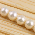 Round Cultured Freshwater Pearl Beads, natural, white, Grade AA, 11-12mm Approx 0.8mm Inch 