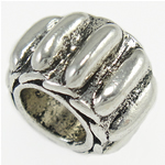 Zinc Alloy European Beads, Rondelle, plated, without troll nickel, lead & cadmium free Approx 5mm 