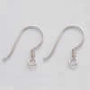 Sterling Silver Hook Earwire, 925 Sterling Silver, Letter J, plated Approx 1.2mm 