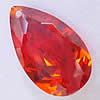 Cubic Zirconia Jewelry Pendants, Teardrop, faceted 
