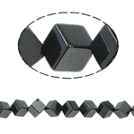 Perles hématite non-magnétique, hématite non magnétique, cube, noire, grade A Environ 1.5mm .5 pouce Vendu par brin