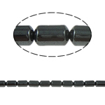 Perles hématite non-magnétique, hématite non magnétique, pilier, normes différentes pour le choix, noire, grade A Environ 1mm Environ 15.5 pouce, Vendu par brin