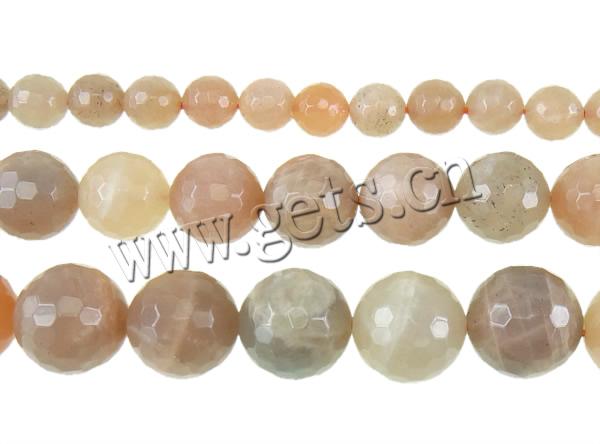 Sunstone Bead, Round, more sizes for choice & faceted, Hole:Approx 0.8-1.5mm, Length:Approx 15 Inch, Sold By Strand