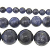 Perles en sodalite, Rond, multiple tailles pour le choix Environ 0.8-1.5mm Environ 15 pouce, Vendu par brin