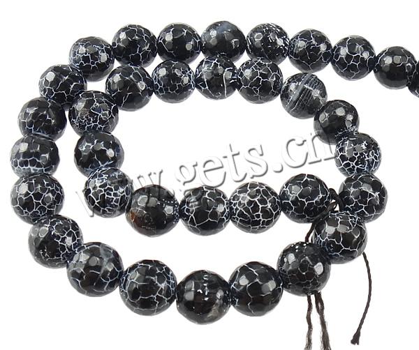 Natural Effloresce Agate Beads, Round, different size for choice & faceted, Hole:Approx 0.8-1.5mm, Length:Approx 14.5 Inch, Sold By Strand