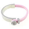 Fashion Zinc Alloy Bracelets, with Elastic Thread 4mm,10mm,10.5mm .5 Inch 