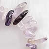 Abalorio De Amatista Natural , Pepitas, Birthstone de febrero, 10-17mm   3-6mm, longitud:16 Inch, Vendido por Sarta