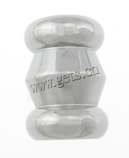 ステンレス　チューブ ビーズ, 304ステンレススチール, チューブ形, メッキ, カスタマイズ, 無色, 10.5x15mm, 穴:約 6.5mm, 売り手 パソコン