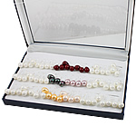 Südsee Muschel Tropfen Ohrring, Messing Haken, gemischte Farben, 10x31mm, 36PaarePärchen/Box, verkauft von Box