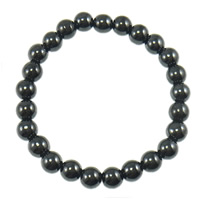 Pulsera Magnética De Titanio, Hematite, diferentes estilos para la opción, 8x8mm, longitud:7 Inch, aproximado 19PCs/Sarta, Vendido por Sarta