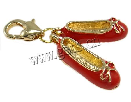 Zinc Alloy Enamel Pendants, Shoes, plated, more colors for choice, 19x18x5mm, Hole:Approx 2mm, Sold By PC