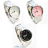 Men Wrist Watch, Zinc Alloy, with Glass, platinum color plated, for man & with rhinestone 40mm, 19mm Approx 8.6 Inch 