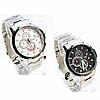 Men Wrist Watch, Zinc Alloy, with Glass, platinum color plated, for man 43mm, 22mm Approx 8.8 Inch 