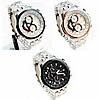 Men Wrist Watch, Zinc Alloy, with Glass, plated, for man 46mm, 22mm Approx 9.4 Inch 