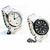 Men Wrist Watch, Zinc Alloy, with Glass, platinum color plated, for man 43mm, 24mm Approx 8.5 Inch 