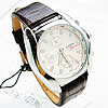 Unisex Wrist Watch, Zinc Alloy, with PU Leather & Glass, platinum color plated, for man 43mm, 22mm Approx 9.4 Inch 