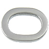 Stainless Steel Linking Ring, Flat Oval, original color 2mm Approx [