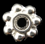 Zinc Alloy Spacer Beads, Flower, plated nickel, lead & cadmium free, 6mm, Approx 