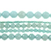 Perles amazonite, Rond, fait à la main, multiple tailles pour le choix & facettes faites à la maindécalque Environ 1-1.5mm pouce, Vendu par brin