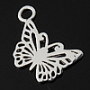 Pendentifs animaux en argent, argent sterling 925, papillon, creux, plus de couleurs à choisir Environ 2mm, Vendu par PC