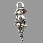 Zinc Alloy Animal Pendants, Bird, plated Approx 3.5mm, Approx 