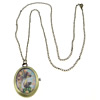 Watch Necklace, Zinc Alloy, Oval Approx 31 Inch 