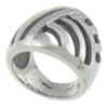 Fingerring Edelstahl-Mann, Edelstahl, originale Farbe, 26mm, 19mm, Größe:9, verkauft von PC