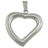 pendentifs de cœur en inox , acier inoxydable, coeur, couleur originale Environ Vendu par PC