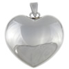 Stainless Steel Tag Charm, Heart, original color Approx 