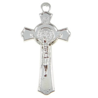 Zinc Alloy Cross Pendants, plated nickel, lead & cadmium free Approx 0.5mm, Approx 