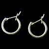 Boucle d'oreille en argent sterling Hoop, argent sterling 925, Placage, plus de couleurs à choisir Vendu par paire