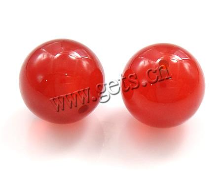 Perles Agates rouges naturelles, agate rouge, Rond, multiple tailles pour le choix & semi-foré, Trou:Environ 0.5mm, Vendu par PC