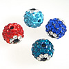 Strass Evil Eye Beads, Strass Ton befestigte Perelen, rund, mit Strass von Klasse A, keine, PP15, 10mm, Bohrung:ca. 2mm, verkauft von PC