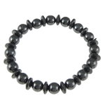 Hematite Pulsera, diferentes estilos para la opción, 8mm, 3.5x9mm, longitud:7 Inch, Vendido por Sarta